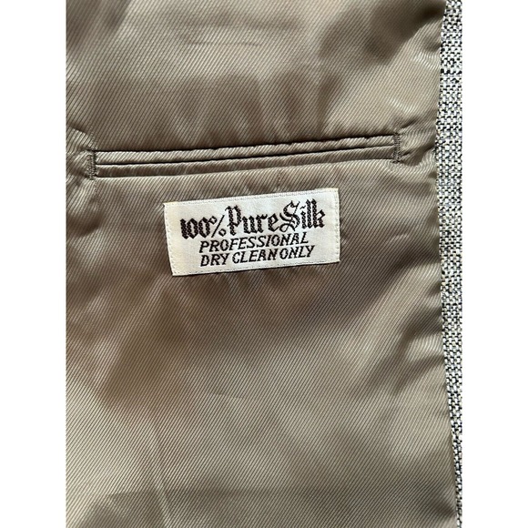 Bernard Altmann Couture Men’s 100% Silk Sport Coat Blazer Jacket 44R - Picture 5 of 11